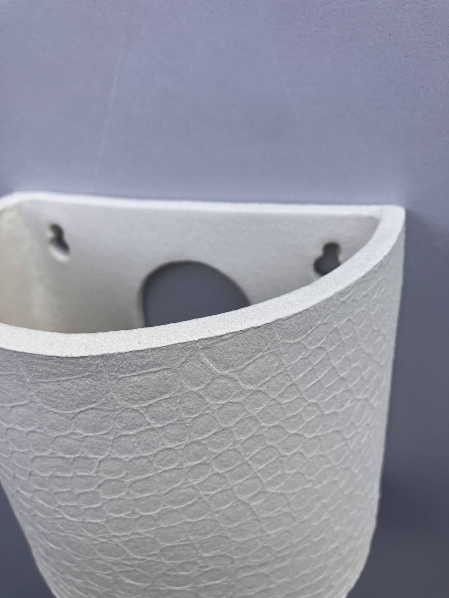Ceramic crocodile print applique in stoneware. Handmade in France.