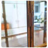 Vintage Mid Century Handmade Brass Wall Vitrine