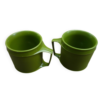 Pair of insulated cups "Aladdin" of the German army, US manufacture 1970s, Nashville. In