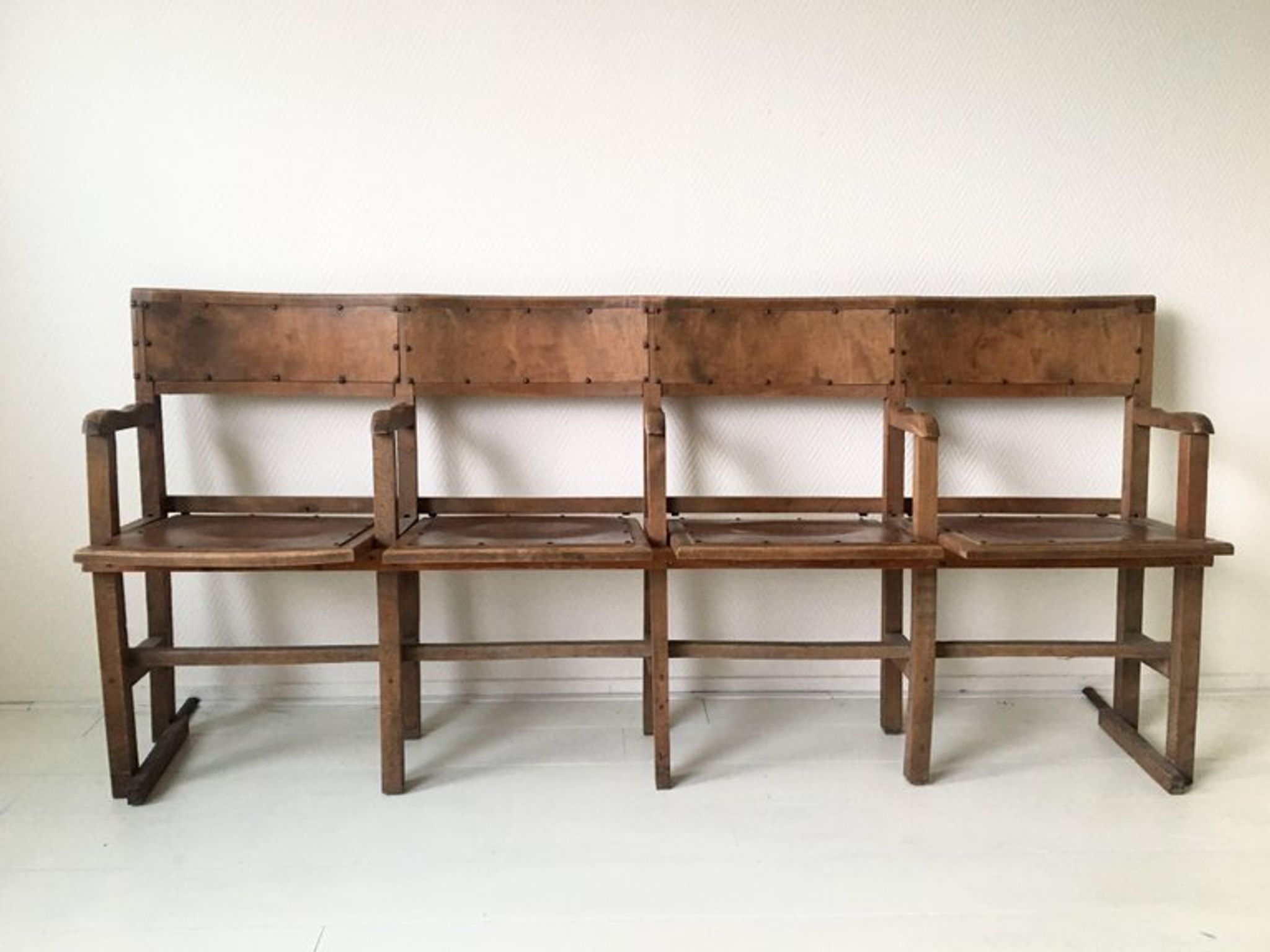 Chairs of foldable and industrial cinema by Luterma Estonia 1940s