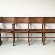 Chairs of foldable and industrial cinema by Luterma Estonia 1940s