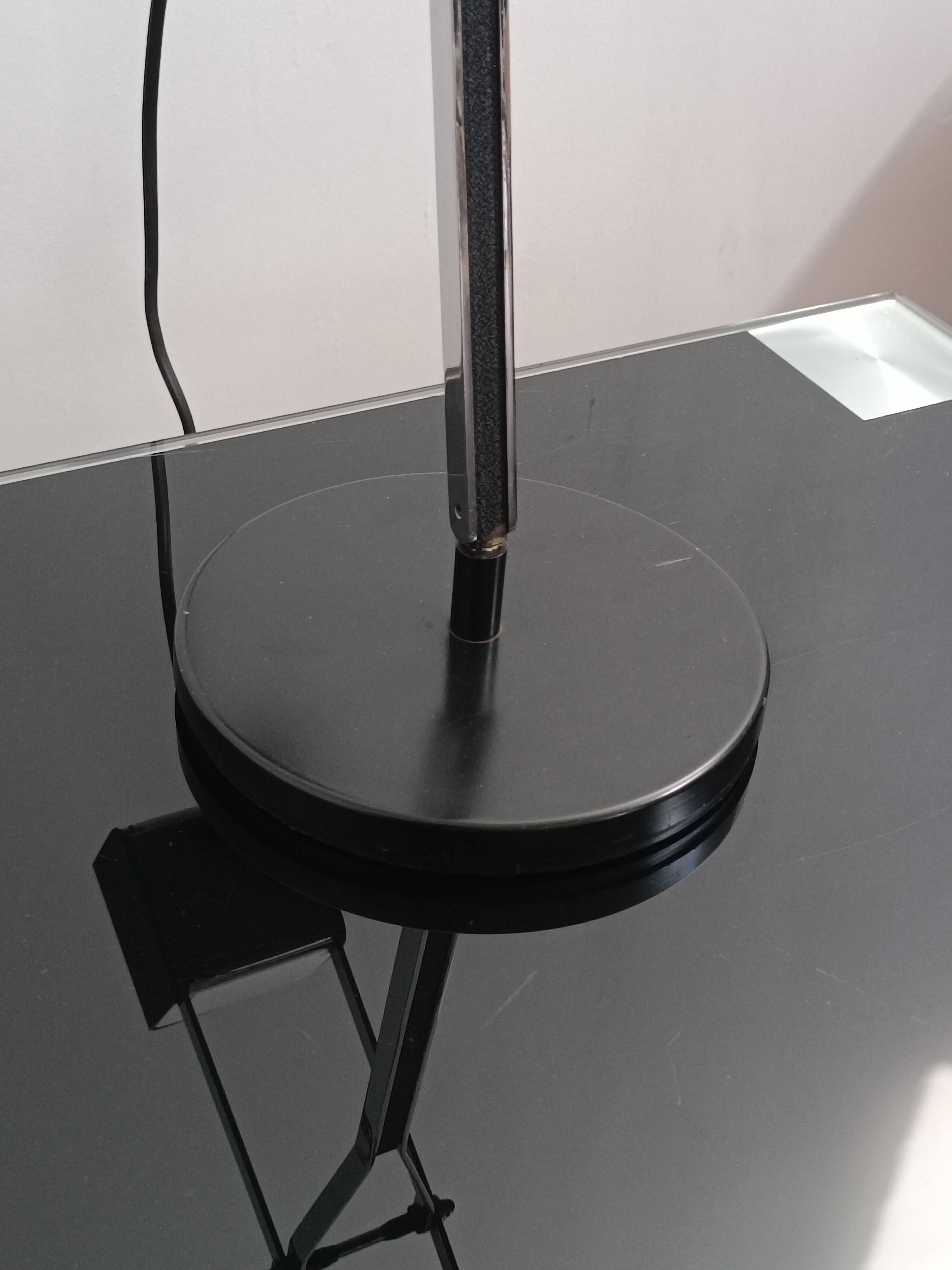 Fase Swan lamp, chrome edition 1980