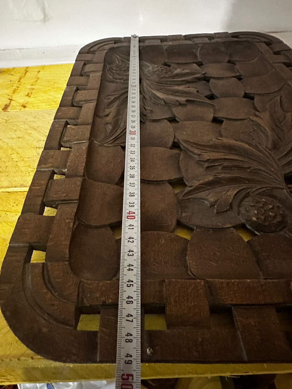 Grand Plateau/ Vintage 1950s Ashtray in Carved Wood