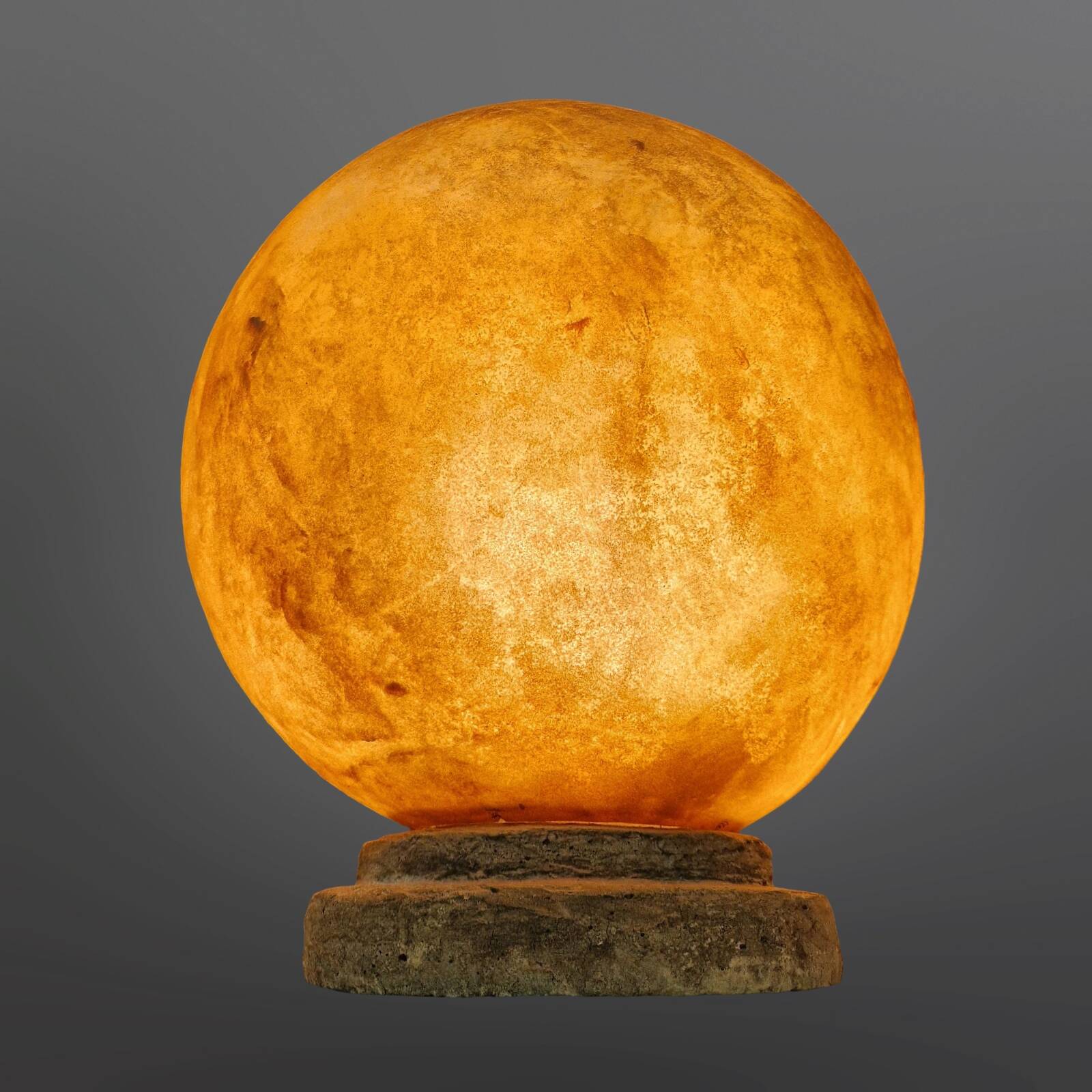 Lampe "Lune" en fibre de verre de l'ère spatiale, France 1970