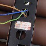 Wall lamp design klaus link for neuhaus-leuchten 1960s metal satin glass