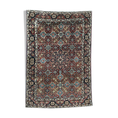 Tapis ancien persan ispahan fin  150x218 cm