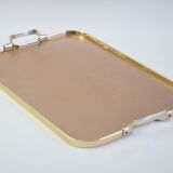 Kaymet Rose gold colored aluminum tray, UK 1970s