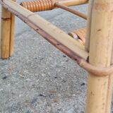 Rattan coffee table 50s