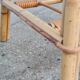 Rattan coffee table 50s
