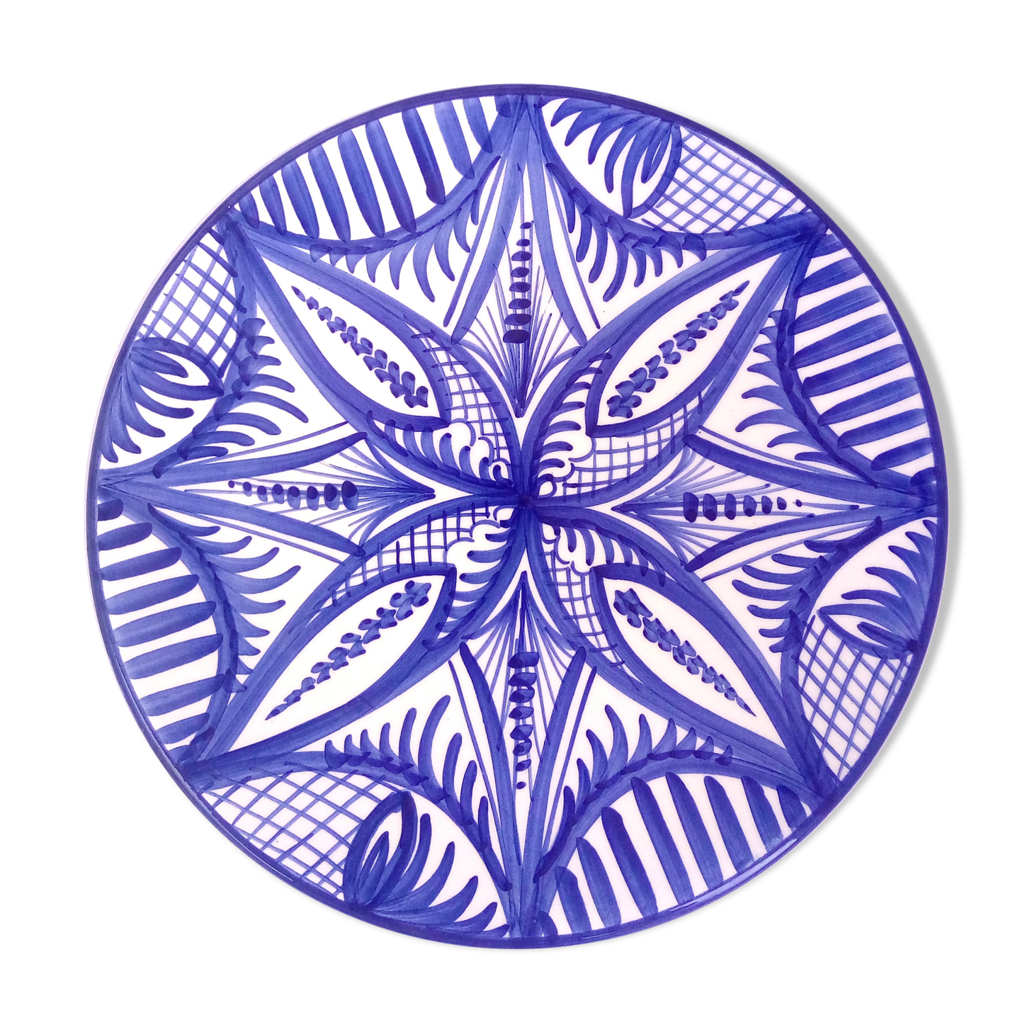 Hand-painted ceramic Spanish dish