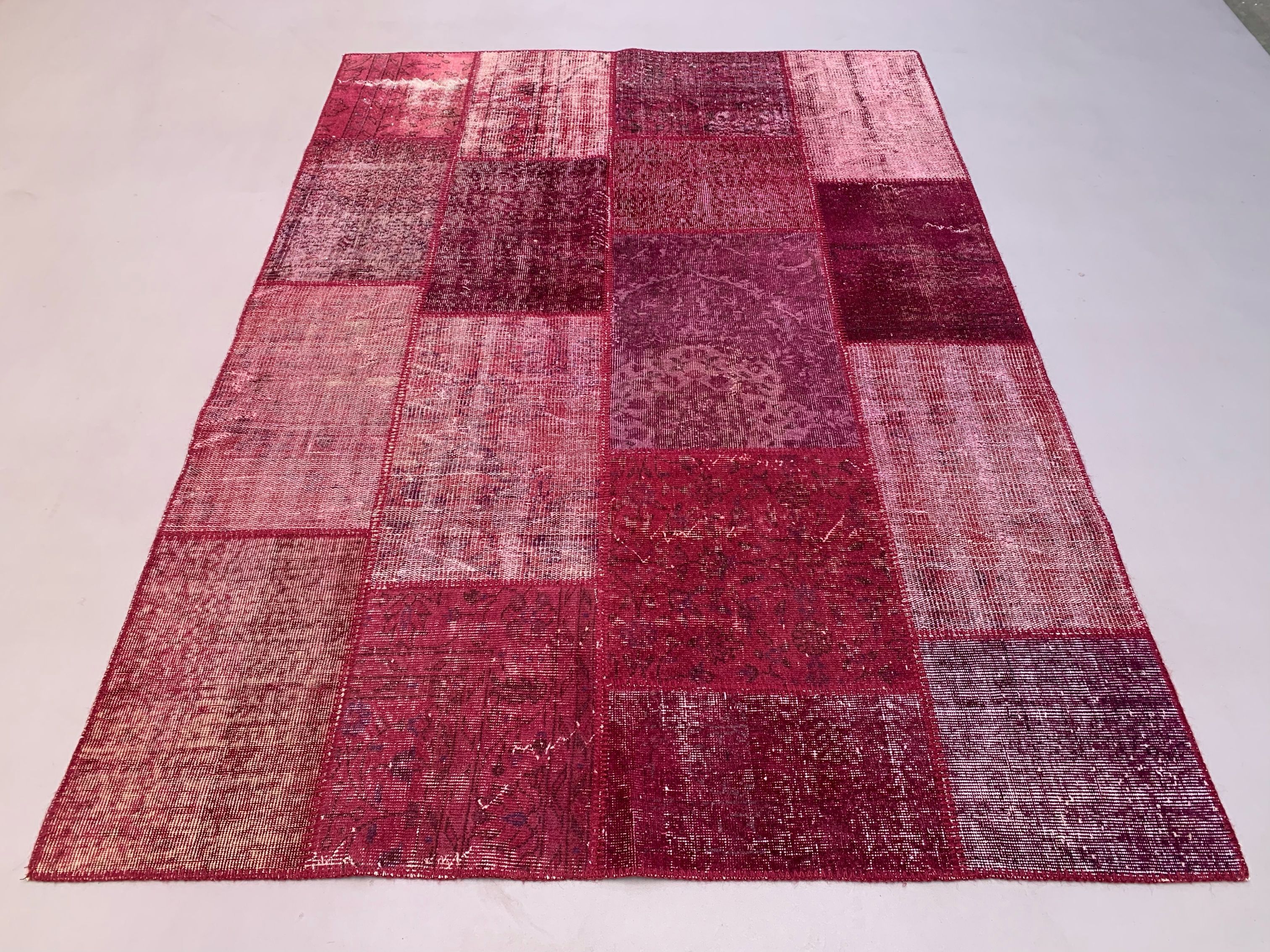 Distressed turkish patchwork rug 240x170 cm