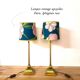 Paire de lampes vintage upcyclée - Iphigenie rose