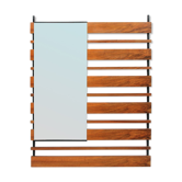 Wall mirror in walnut 60 - 80x106cm