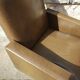 Vintage Scandinavian olive green armchairs