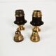 Brass and rosewood spice set, Denmark, 1950s