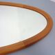 Large Danish Oval 501 Mirror in Teak by Aksel Kjersgaard, 1960s