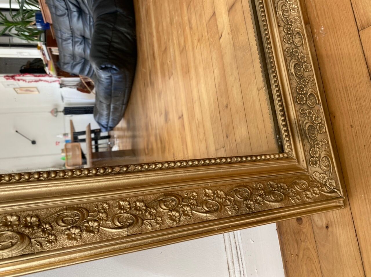 Miroir Louis Philippe doré 90cmx65cm
