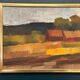 Original Swedish Oil on Canvas – "Landscape" by Olle Rhönnstad – Signed – Vintage and Framed – 43 × 35 cm (16.9" × 13.8")