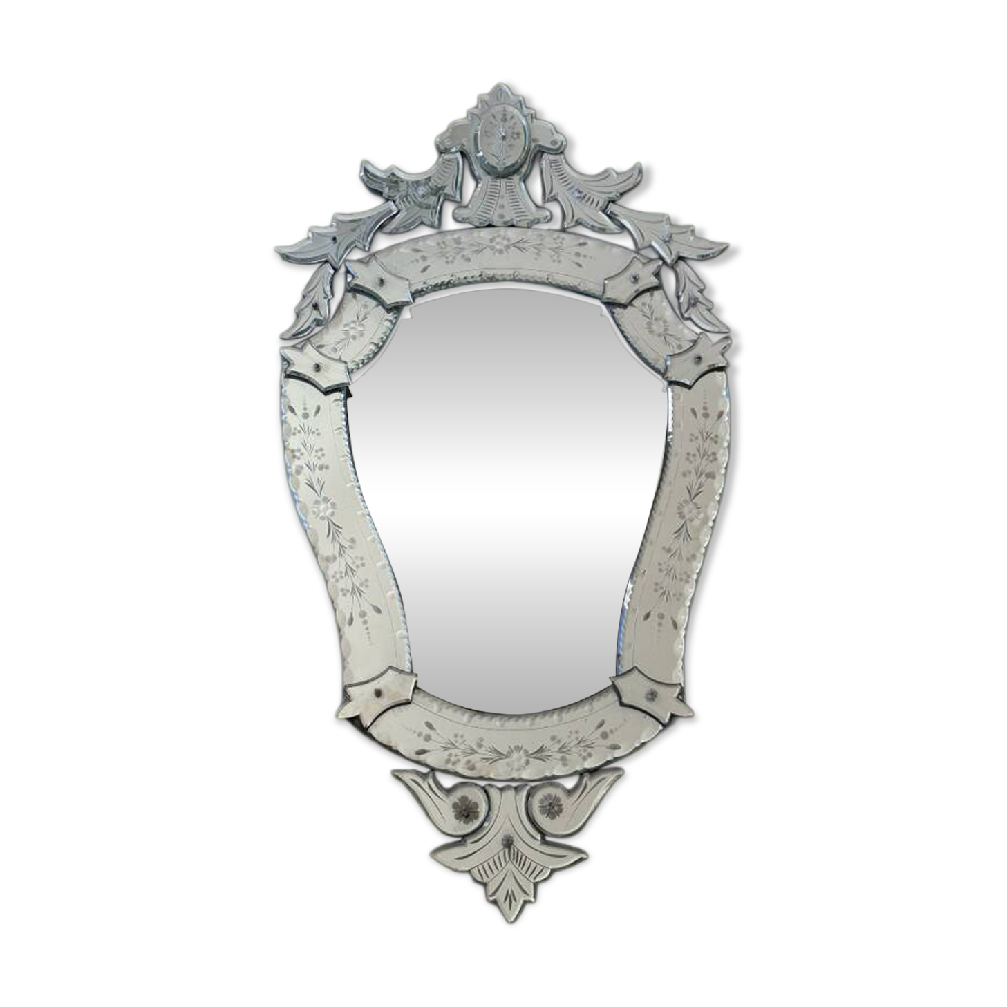 Venetian mirror, Murano glass 1950