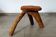 Vintage wooden brutalist stool or plant stand