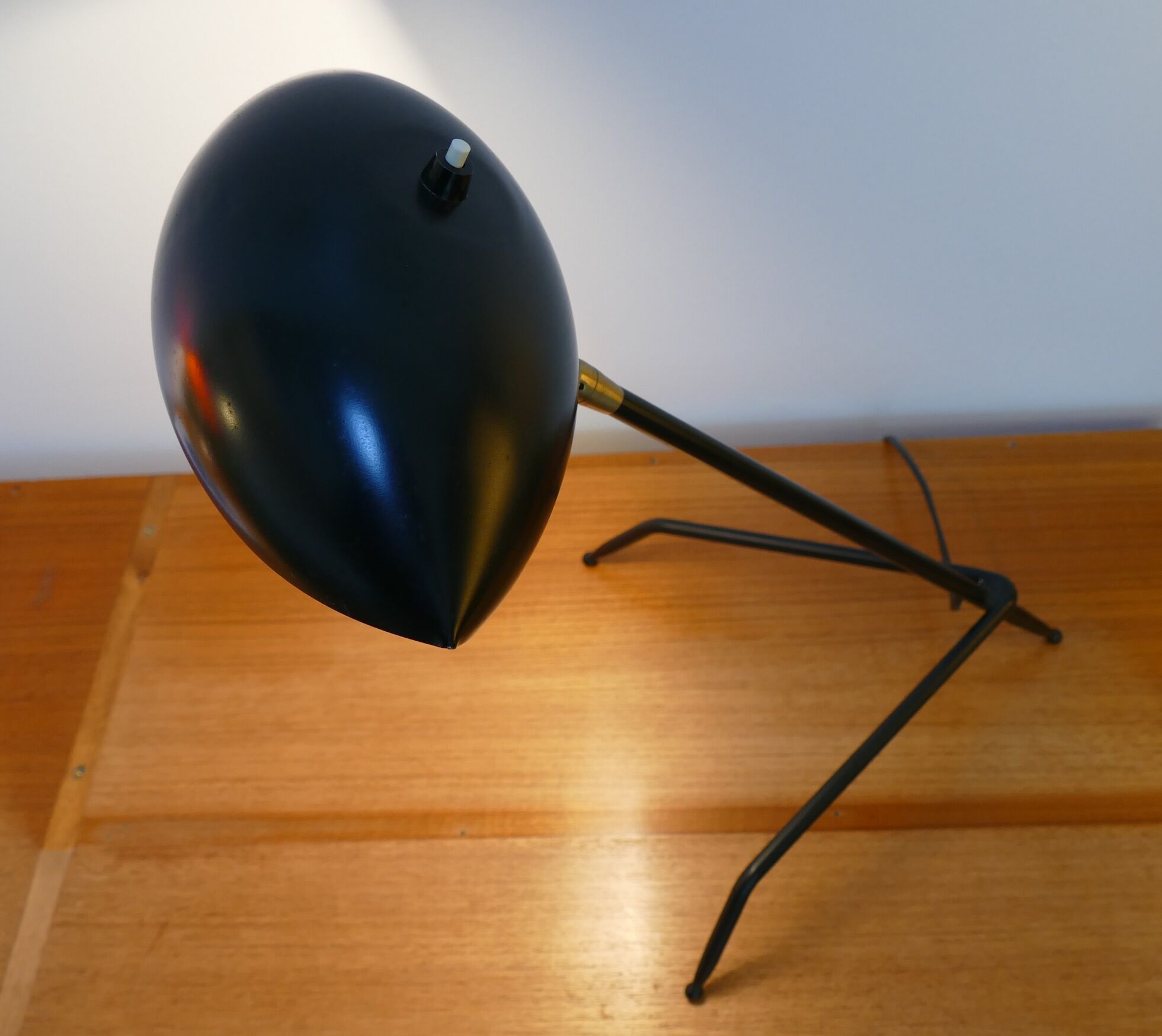 Vintage lamp tripod of modernist style