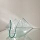 Vide poche en verre forme mouchoir années 70