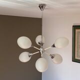 Chandelier "sputnik". 1970. 6 globes. space age