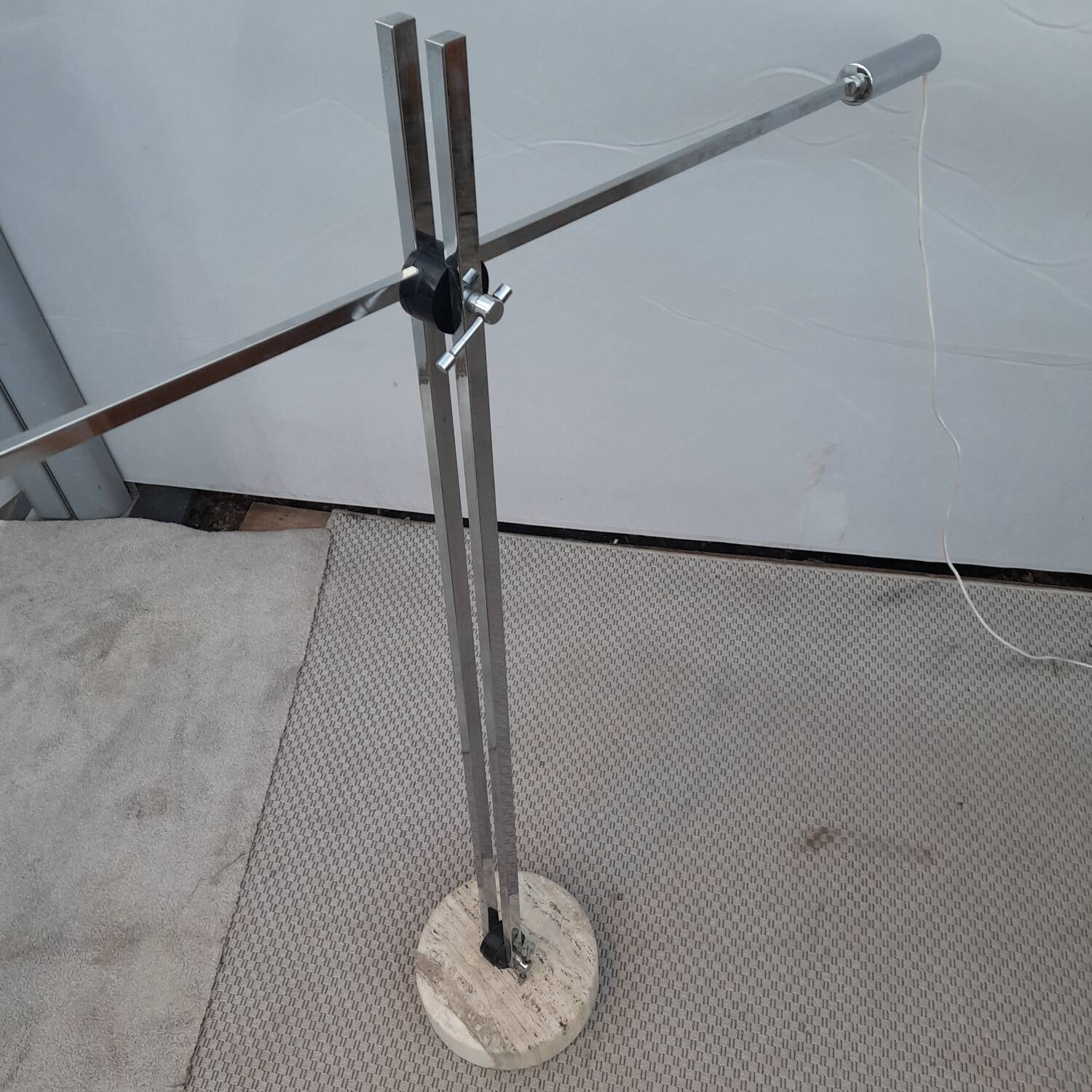 Vintage 1950s mid century counterweight floor lamp