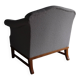 Fauteuil lounge gris bouclé | Suède | Années 1940