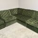 Modular corduroy lounge sofa by Laauser, 1970s