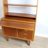 Vintage teak multifunctional bookcase 1960 DK