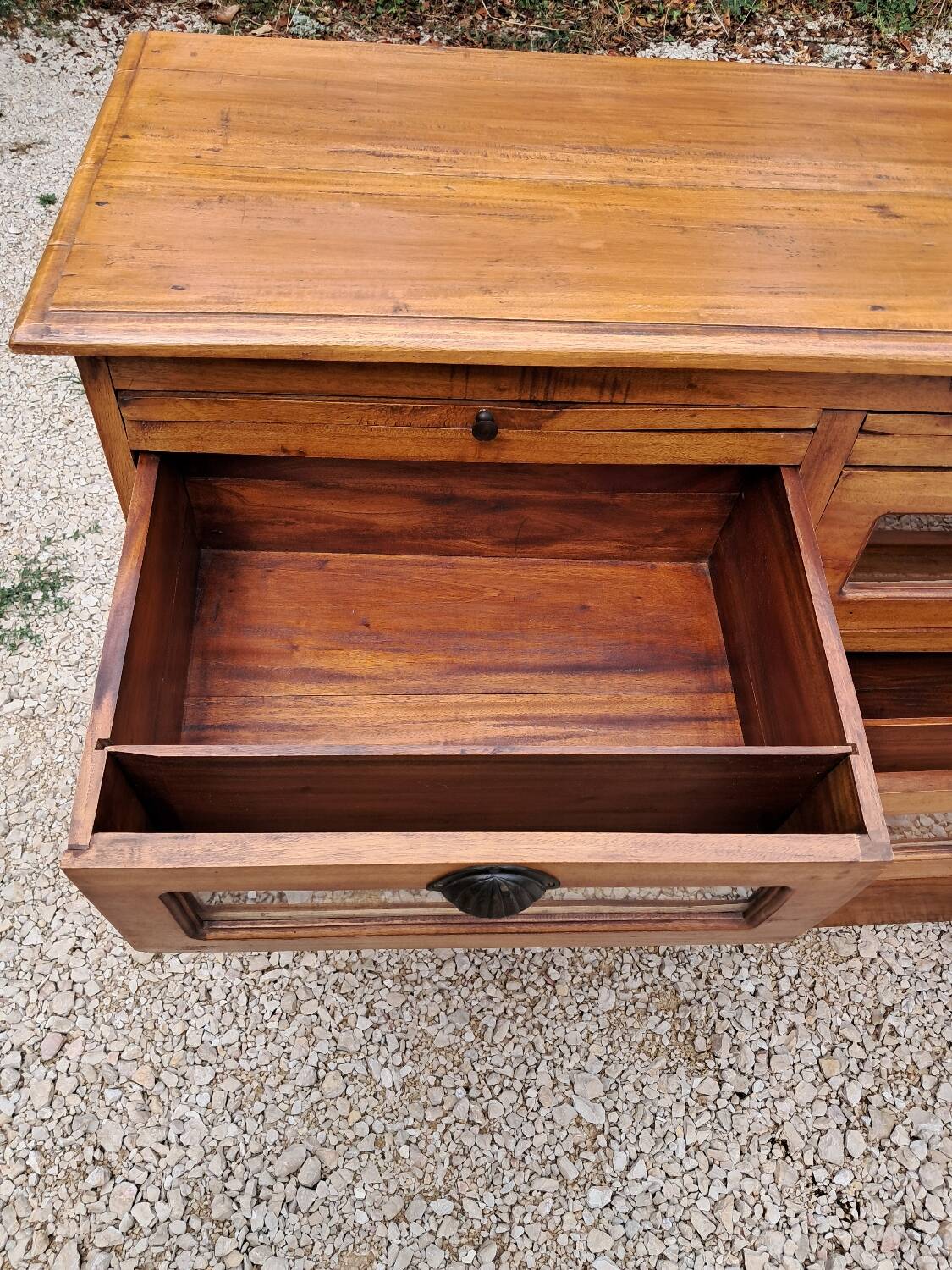 Commode grainetier 9 tiroirs vitrés