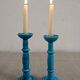 Pair of earthenware candle holders from the 60s/70s