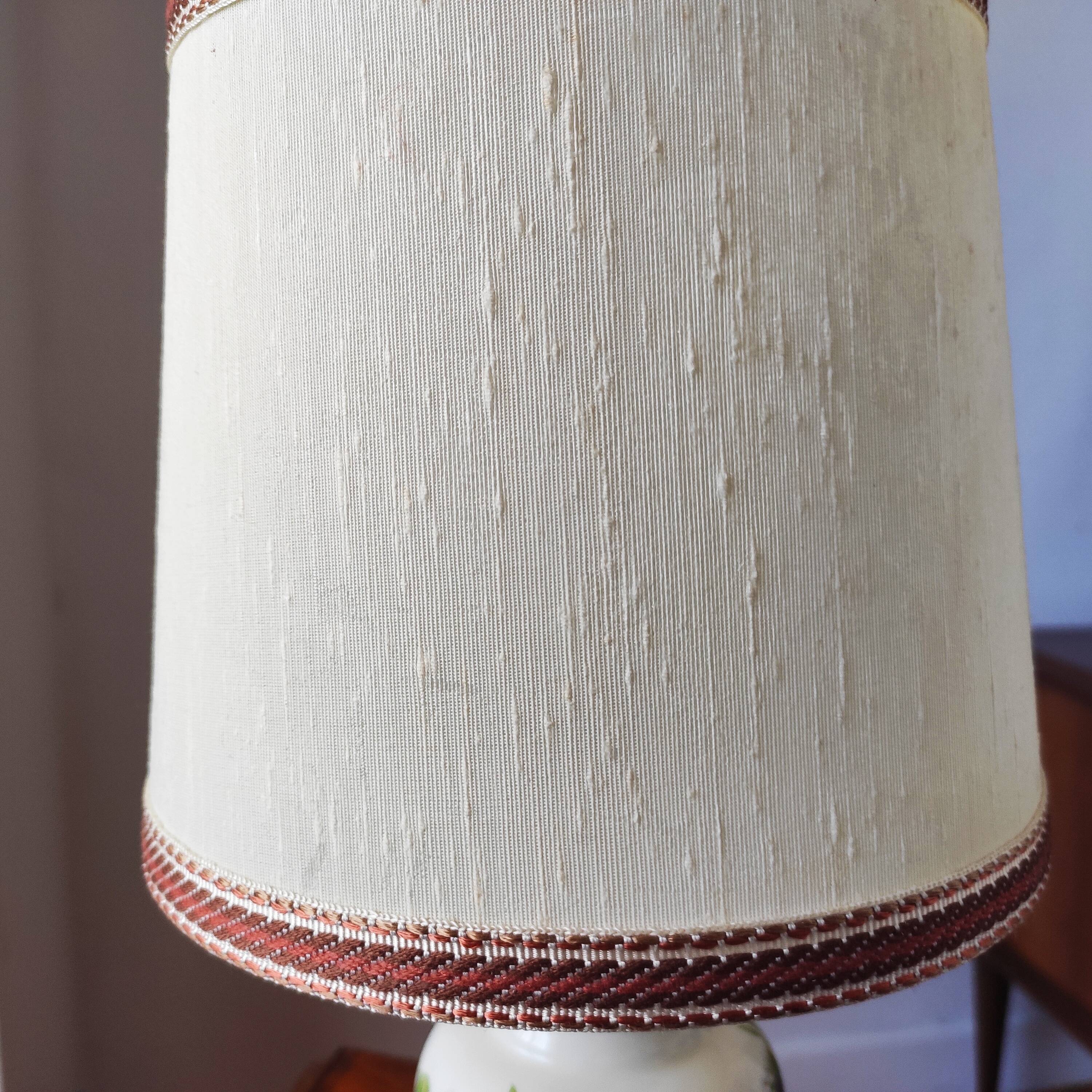 Pair of vintage ceramic bedside lamps