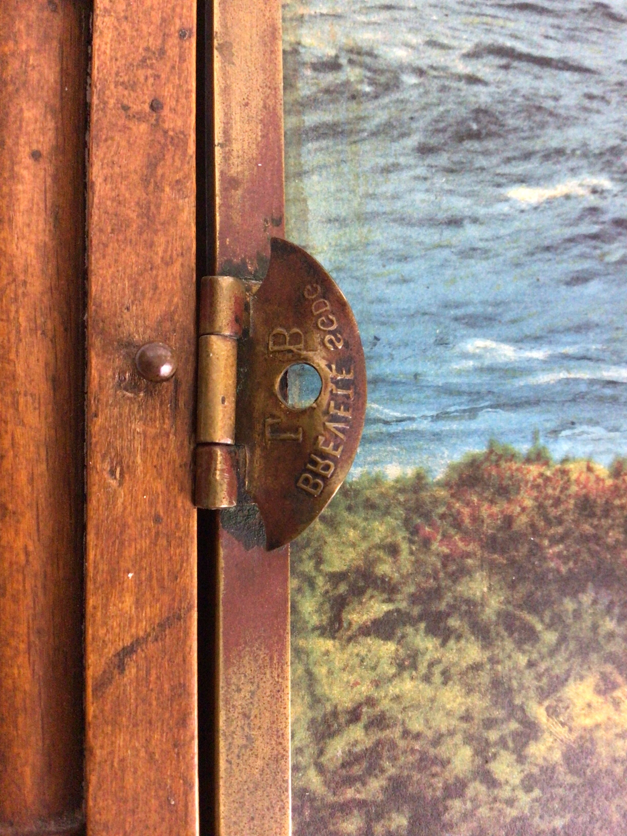 Tripletical barber mirror lb patented sgdg