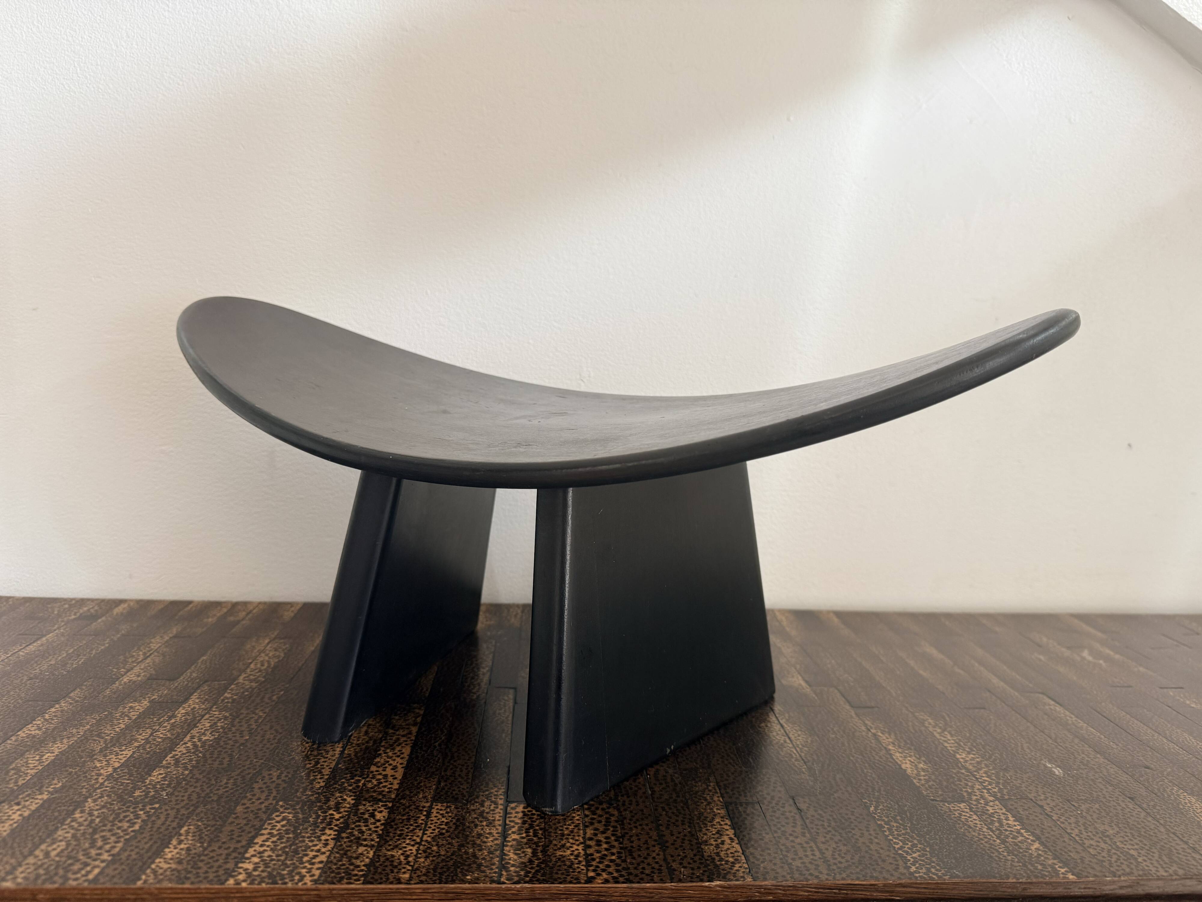 Set of 3 Shoggi meditation stools by Alain Gaubert, 1980s.