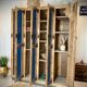 Old wooden cloakroom 4 doors