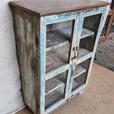 Old Burmese teak display case