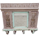 Fully hand-carved stone window with mirror