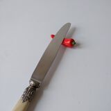 Set of 6 ceramic red pepper knife holders