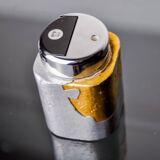 Brutalist lighter by Art3, Brass and aluminum, 1970, Spain