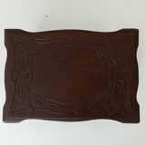 Antique carved wooden stool