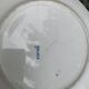 Assiette plate de collection, terre de fer, malaca,motif d'oiseau,papilon et fleurs, made in france
