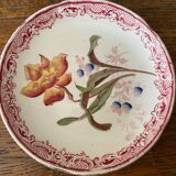 2 cups Sarreguemines U&C in fine earthenware decorations yellow and blue flowers