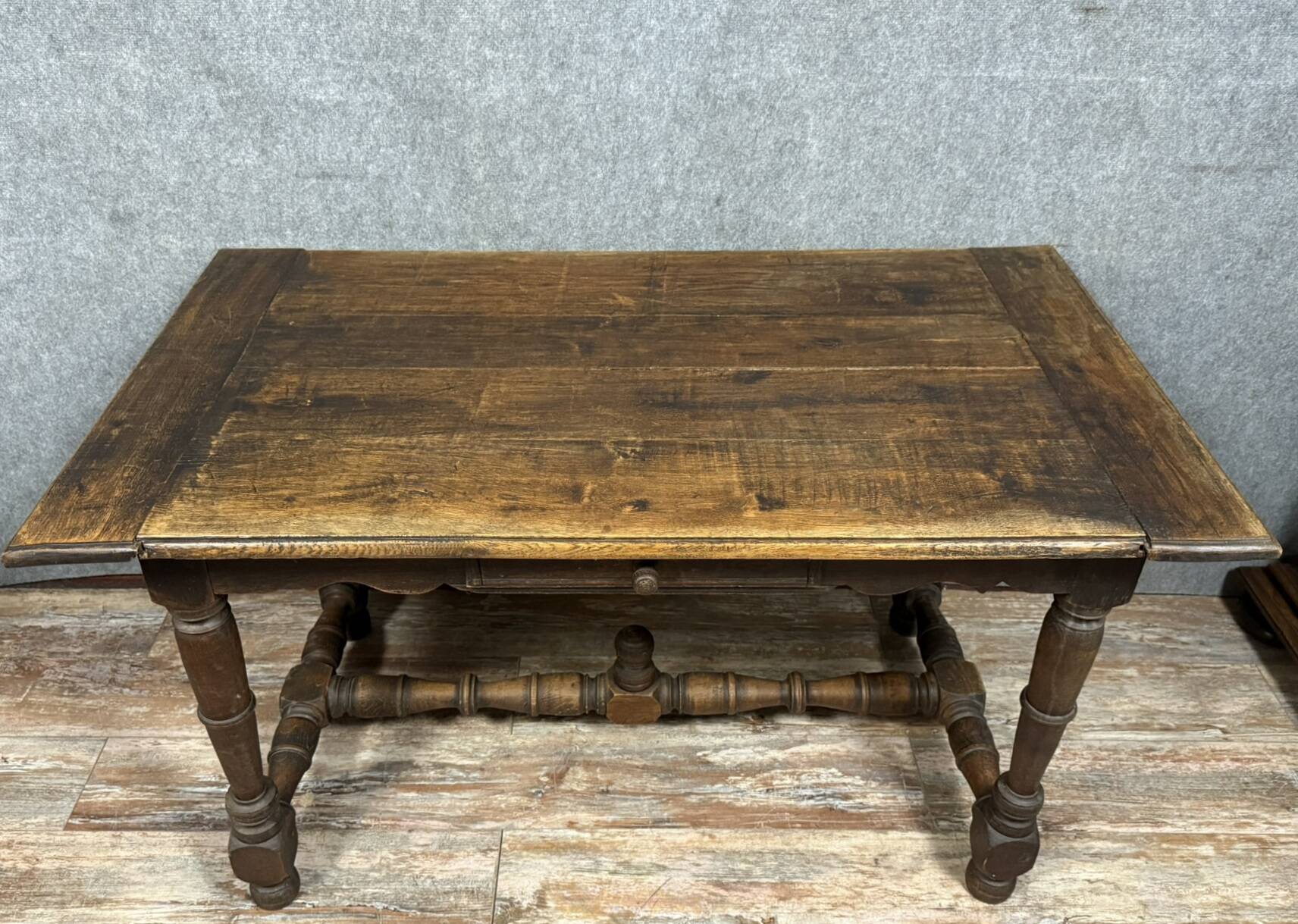 Louis XIII period desk in solid oak