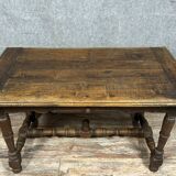 Louis XIII period desk in solid oak