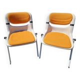 Duo of Dorsal chairs by E Ambasz and G Piretti for OpenArk in 1990