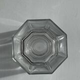 Octagonal glass carafe with stopper, Luminarc France brand