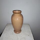 Art-Nouveau enamelled marble glass vase