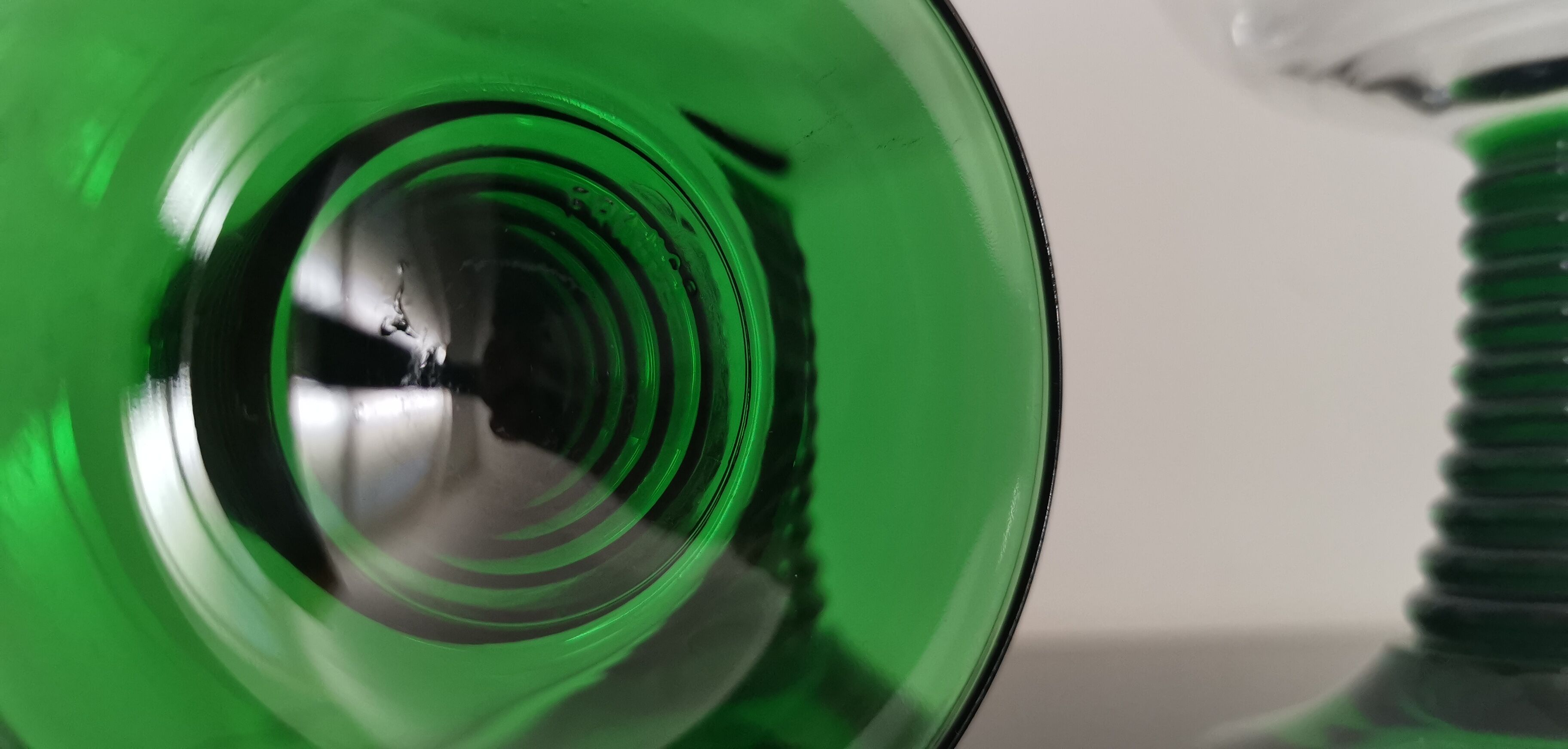 4 old Alsatian Roemer wine glasses decorated with vines